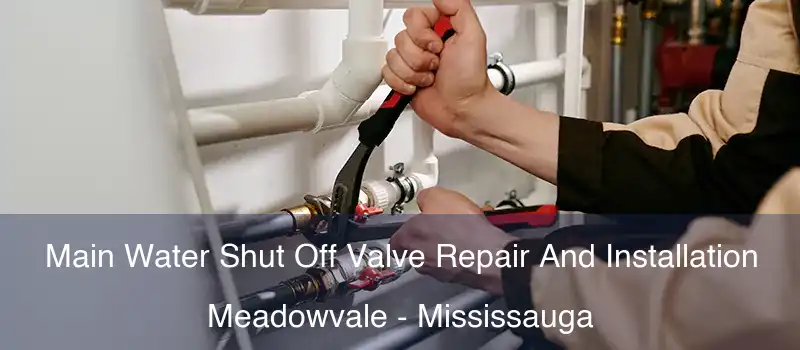 Main Water Shut Off Valve Repair And Installation Meadowvale - Mississauga